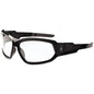 Skullerz Loki Safety Glass/goggle, Black Frame/clear Lens, Af, Nylon/polycarb, Ships In 1-3 Business Days