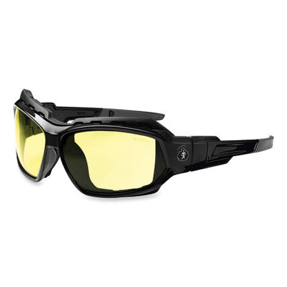 Skullerz Loki Safety Glasses/goggles, Black Nylon Impact Frame, Yellow Polycarbonate Lens, Ships In 1-3 Business Days