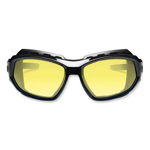 Skullerz Loki Safety Glasses/goggles, Black Nylon Impact Frame, Yellow Polycarbonate Lens, Ships In 1-3 Business Days