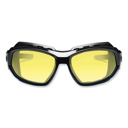 Skullerz Loki Safety Glasses/goggles, Black Nylon Impact Frame, Yellow Polycarbonate Lens, Ships In 1-3 Business Days