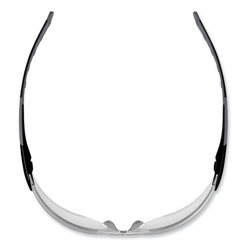 Skullerz Saga Frameless Safety Glasses, Black Nylon Impact Frame, Anti-fog Clear Polycarb Lens, Ships In 1-3 Business Days