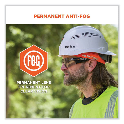 Skullerz Saga Frameless Safety Glasses, Black Nylon Impact Frame, Indoor/outdoor Polycarb Lens, Ships In 1-3 Business Days