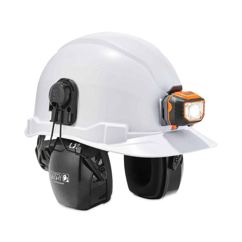 Skullerz 8970led Class E Hard Hat Cap Style With Led Light, White, Ships In 1-3 Business Days