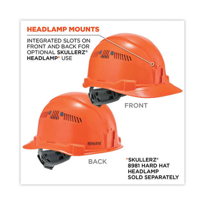 Skullerz 8972 Class C Hard Hat Cap Style, Orange, Ships In 1-3 Business Days