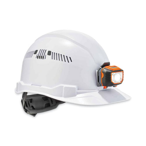 Skullerz 8972led Class C Hard Hat Cap Style With Led Light, White, Ships In 1-3 Business Days
