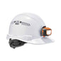 Skullerz 8972led Class C Hard Hat Cap Style With Led Light, White, Ships In 1-3 Business Days