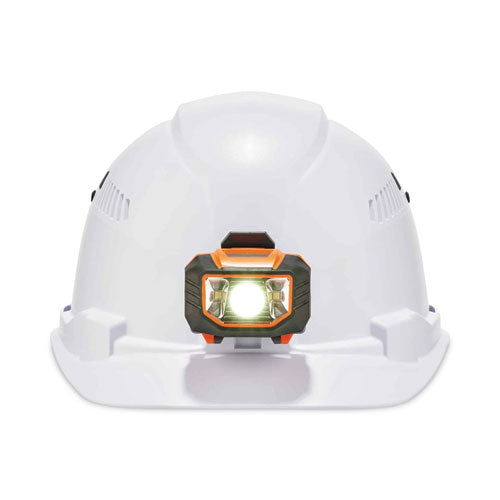 Skullerz 8972led Class C Hard Hat Cap Style With Led Light, White, Ships In 1-3 Business Days