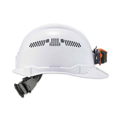 Skullerz 8972led Class C Hard Hat Cap Style With Led Light, White, Ships In 1-3 Business Days