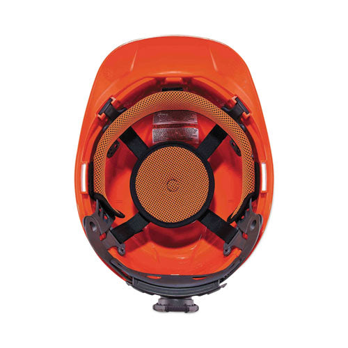 Skullerz 8972led Class C Hard Hat Cap Style With Led Light, Orange, Ships In 1-3 Business Days