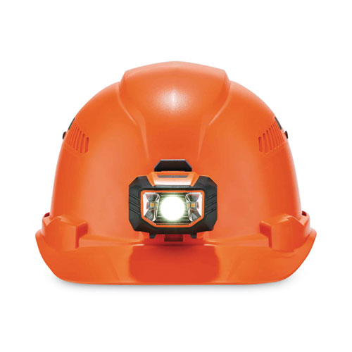 Skullerz 8972led Class C Hard Hat Cap Style With Led Light, Orange, Ships In 1-3 Business Days