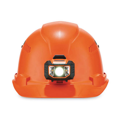 Skullerz 8972led Class C Hard Hat Cap Style With Led Light, Orange, Ships In 1-3 Business Days