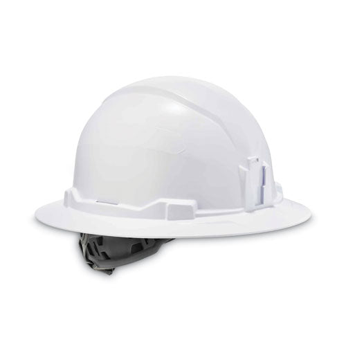 Skullerz 8971 Class E Hard Hat Full Brim, White, Ships In 1-3 Business Days