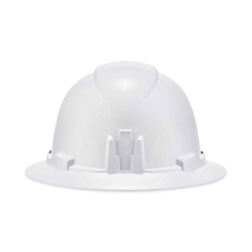 Skullerz 8971 Class E Hard Hat Full Brim, White, Ships In 1-3 Business Days