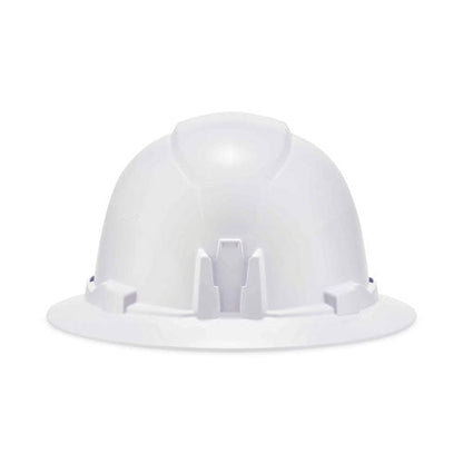 Skullerz 8971 Class E Hard Hat Full Brim, White, Ships In 1-3 Business Days