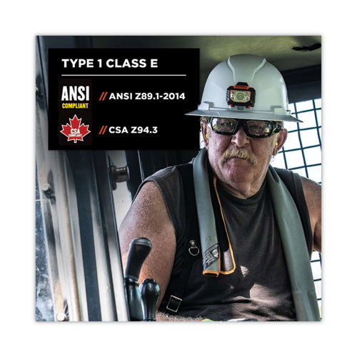 Skullerz 8971 Class E Hard Hat Full Brim, White, Ships In 1-3 Business Days