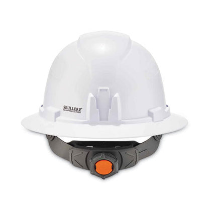 Skullerz 8971 Class E Hard Hat Full Brim, White, Ships In 1-3 Business Days