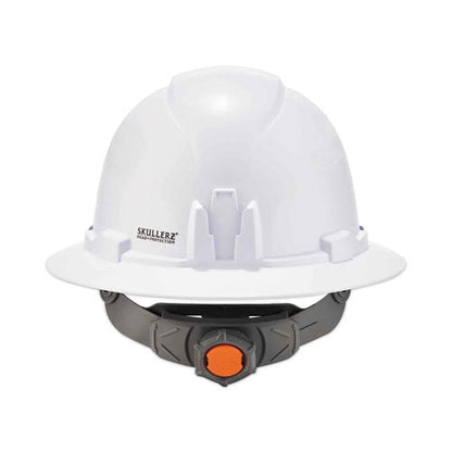 Skullerz 8971led Class E Hard Hat Full Brim With Led Light, White, Ships In 1-3 Business Days
