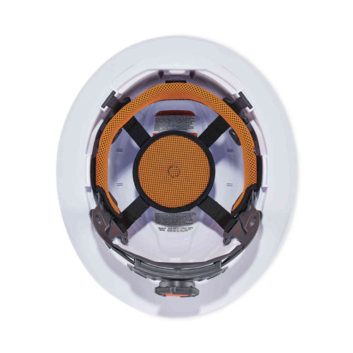 Skullerz 8971led Class E Hard Hat Full Brim With Led Light, White, Ships In 1-3 Business Days