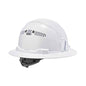 Skullerz 8973 Class C Hard Hat Full Brim, White, Ships In 1-3 Business Days