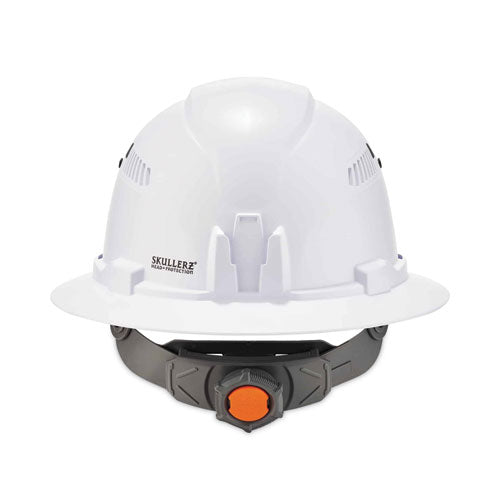 Skullerz 8973 Class C Hard Hat Full Brim, White, Ships In 1-3 Business Days