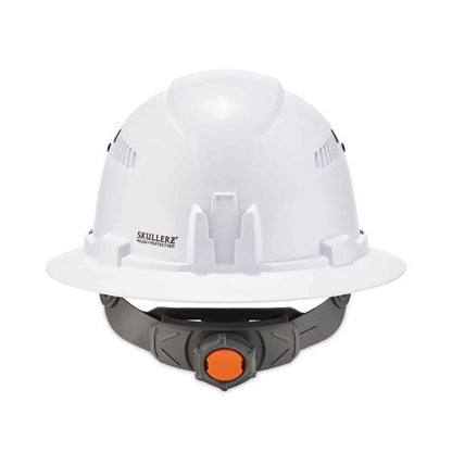 Skullerz 8973 Class C Hard Hat Full Brim, White, Ships In 1-3 Business Days