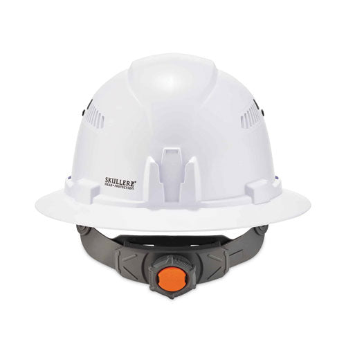 Skullerz 8973led Class C Hard Hat Full Brim With Led Light, White, Ships In 1-3 Business Days
