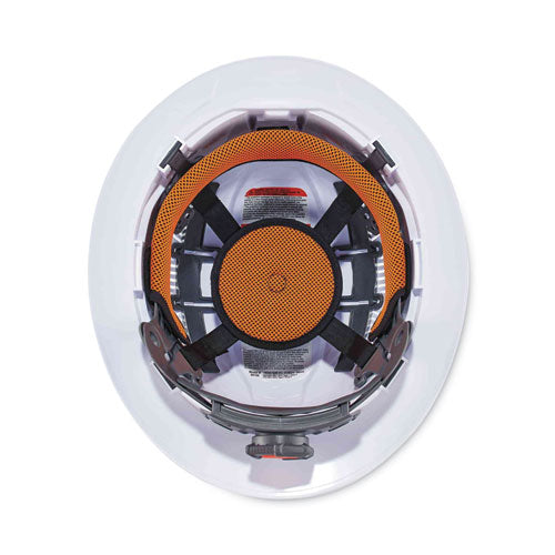 Skullerz 8973led Class C Hard Hat Full Brim With Led Light, White, Ships In 1-3 Business Days