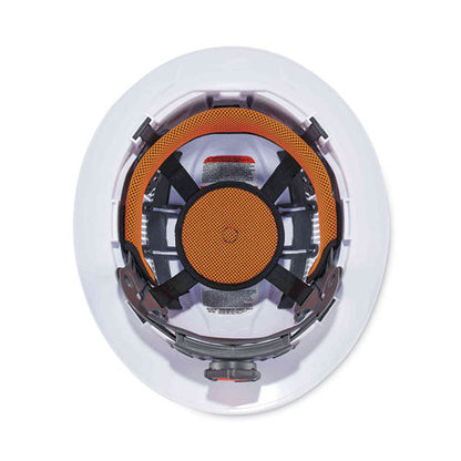 Skullerz 8973led Class C Hard Hat Full Brim With Led Light, White, Ships In 1-3 Business Days