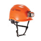 Skullerz 8975led Class C Safety Helmet W/8981 Universal Led Headlamp, 6-pt Ratchet Susp, Orange, Ships In 1-3 Business Days