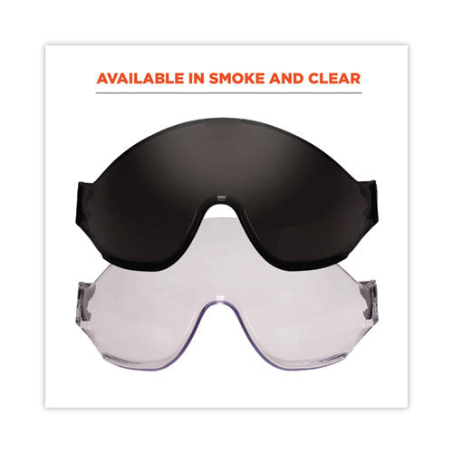 Skullerz 8991 Safety Helmet Visor, Polycarbonate, 6 X 12 X 4, Smoke, Ships In 1-3 Business Days