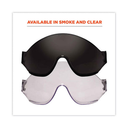 Skullerz 8991 Safety Helmet Visor, Polycarbonate, 6 X 12 X 4, Smoke, Ships In 1-3 Business Days