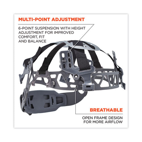 Skullerz 8974led Class E Safety Helmet W/8981 Universal Led Headlamp, 6-pt Ratchet Susp, Orange, Ships In 1-3 Business Days