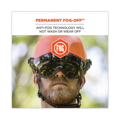 Skullerz 8975v Class C Safety Helmet W/8991 Visor Kit, Smoke Lens, 6-pt Ratchet Suspension, Orange,ships In 1-3 Business Days