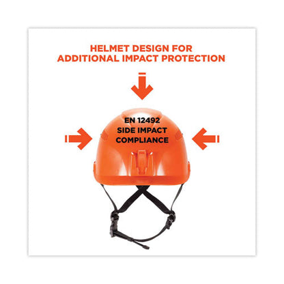 Skullerz 8975v Class C Safety Helmet W/8991 Visor Kit, Smoke Lens, 6-pt Ratchet Suspension, Orange,ships In 1-3 Business Days