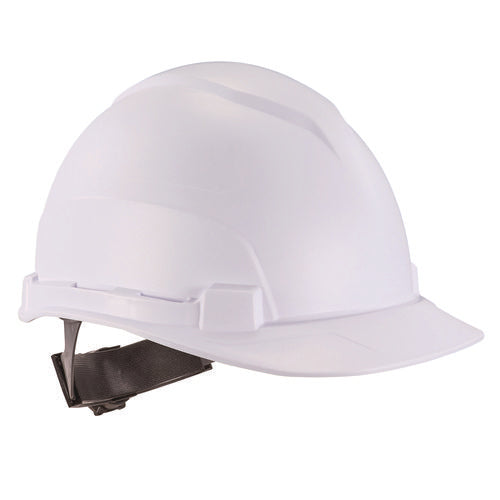 Skullerz 8967 Class E Lightweight Cap-style Hard Hat, 6-point Rachet Suspension, White, Ships In 1-3 Business Days