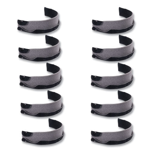 Skullerz 8990 Lightweight Hard Hat Sweatband Replacement, Polyester, Black, 10/pack, Ships In 1-3 Business Days