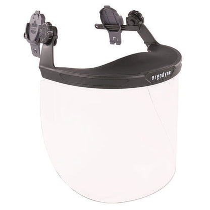 Skullerz 8995 Anti-scratch And Anti-fog Hard Hat Face Shield With Adapter For Full Brim, Clear Lens, Ships In 1-3 Bus Days