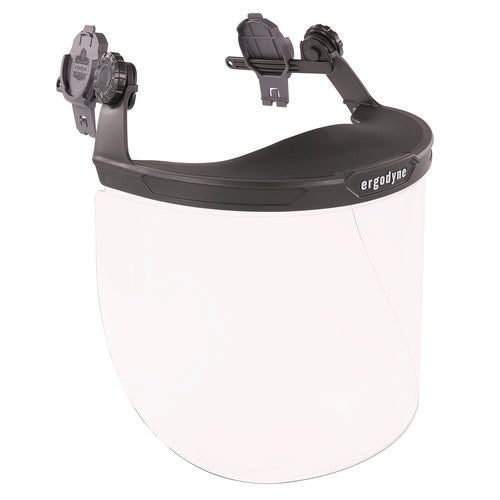 Skullerz 8995 Anti-scratch And Anti-fog Hard Hat Face Shield With Adapter For Full Brim, Clear Lens, Ships In 1-3 Bus Days