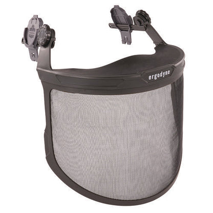 Skullerz 8989 Mesh Face Shield With Adapter For Hard Hat And Safety Helmet, Gray, Ships In 1-3 Business Days