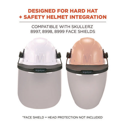 Skullerz 8996 Face Shield Adapter Frame Replacement, Gray, Ships In 1-3 Business Days