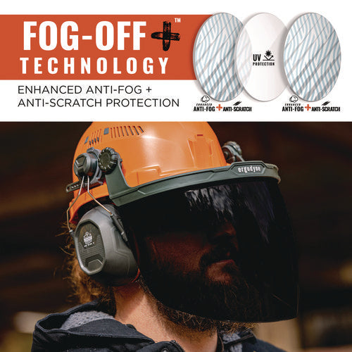 Skullerz 8997 Anti-scratch/anti-fog Face Shield Replacement, Cap-style/safety Helmet, Smoke Lens, Ships In 1-3 Bus Days
