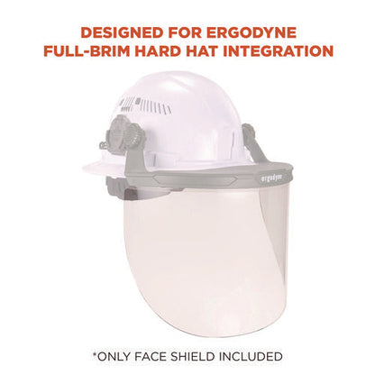 Skullerz 8998 Anti-scratch/anti-fog Face Shield Replacement For Full Brim Hard Hat, Clear Lens, Ships In 1-3 Business Days