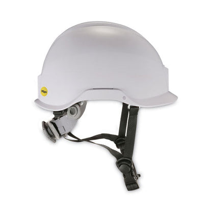 Skullerz 8974-mips Class E Safety Helmet With Mips Elevate Ratchet Suspension, White, Ships In 1-3 Business Days