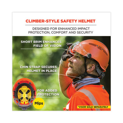Skullerz 8975-mips Class C Safety Helmet With  Mips Elevate Ratchet Suspension, Orange, Ships In 1-3 Business Days