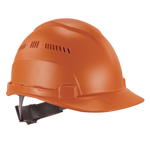 Skullerz 8966 Class C Lightweight Capstyle Hard Hat, Adjustable Venting, 6-pt Rachet Suspension, Orange,ships In 1-3 Bus Days