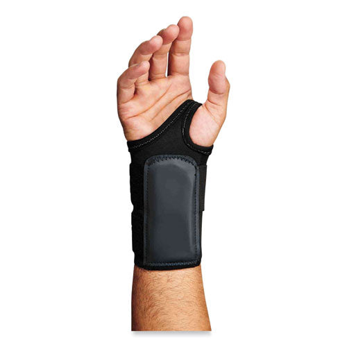 Proflex 4010 Double Strap Wrist Support, Medium, Fits Right Hand, Black, Ships In 1-3 Business Days