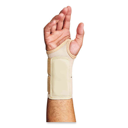 Proflex 4010 Double Strap Wrist Support, Large, Fits Right Hand, Tan, Ships In 1-3 Business Days