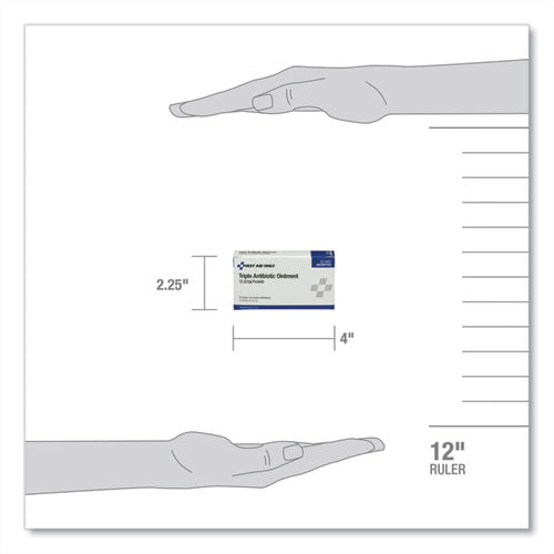 First Aid Kit Refill Triple Antibiotic Ointment, Packet, 12/box