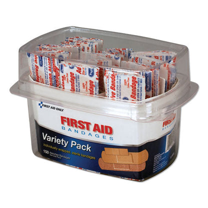 First Aid Bandages, Assorted, 150 Pieces/kit