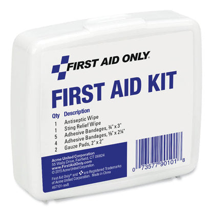 First Aid On The Go Kit, Mini, 13 Pieces, Plastic Case